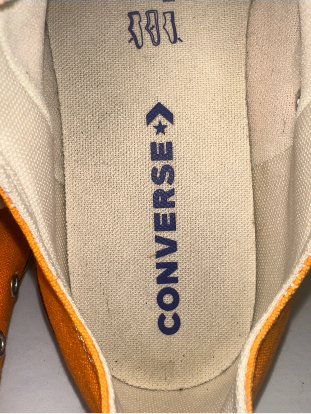 Converse Chuck Taylor All Star Orange Canvas Sneakers Men 9 Women 11 - Picture 3 of 15